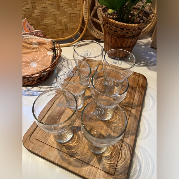 Set of 6 vintage drug store Coca-Cola glasses (set #2) - Picture 4 of 9